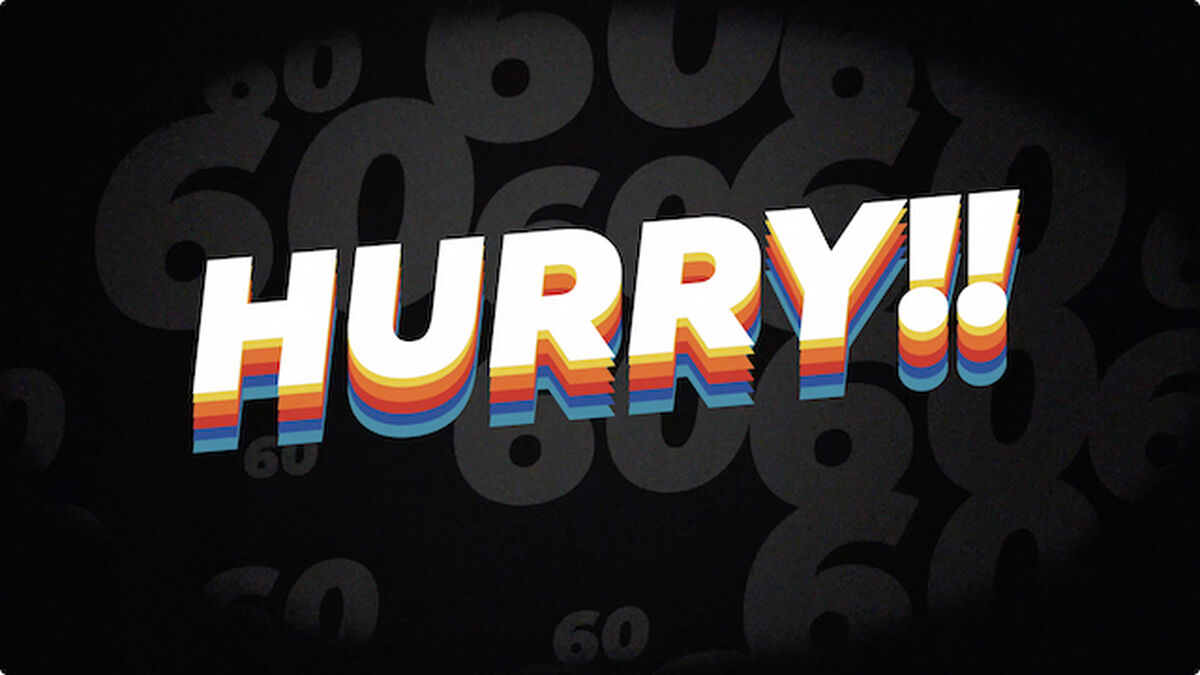 Five 60-Second Countdowns: Super-Frantic HURRY!! Edition image number null